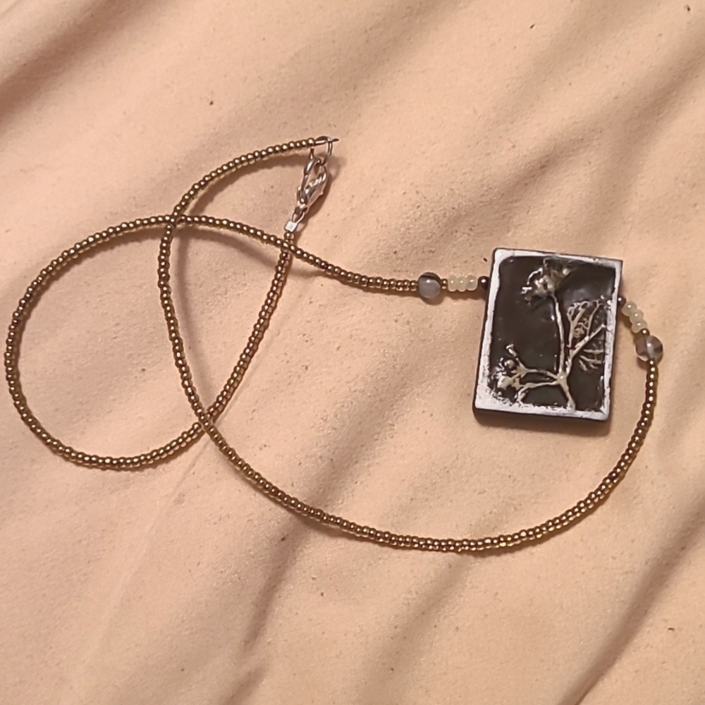 Polymer clay necklace